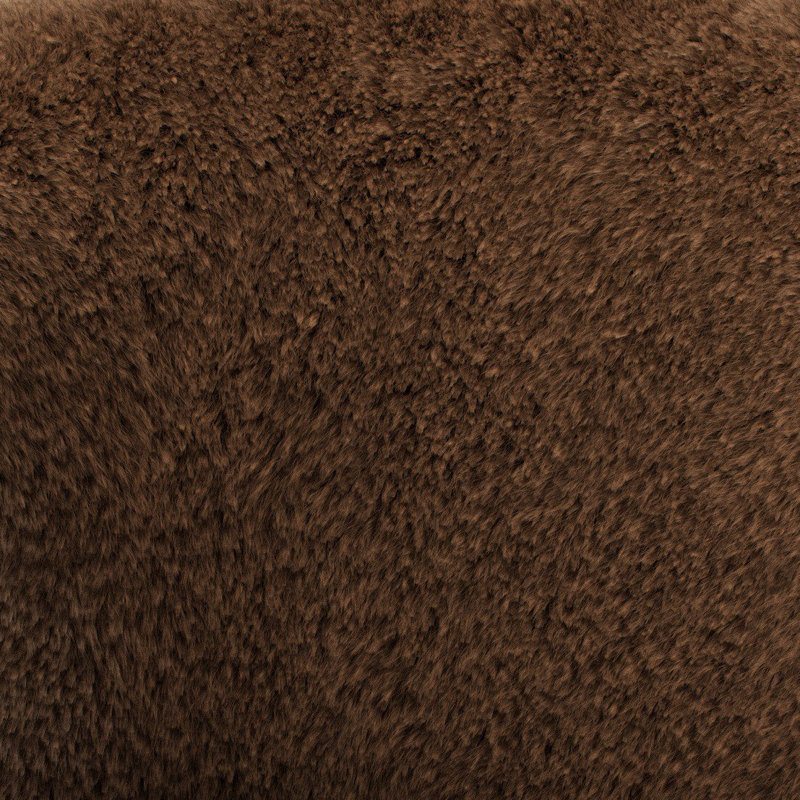 Fauteuil Fabian, Shearling ocre, Chêne fauve