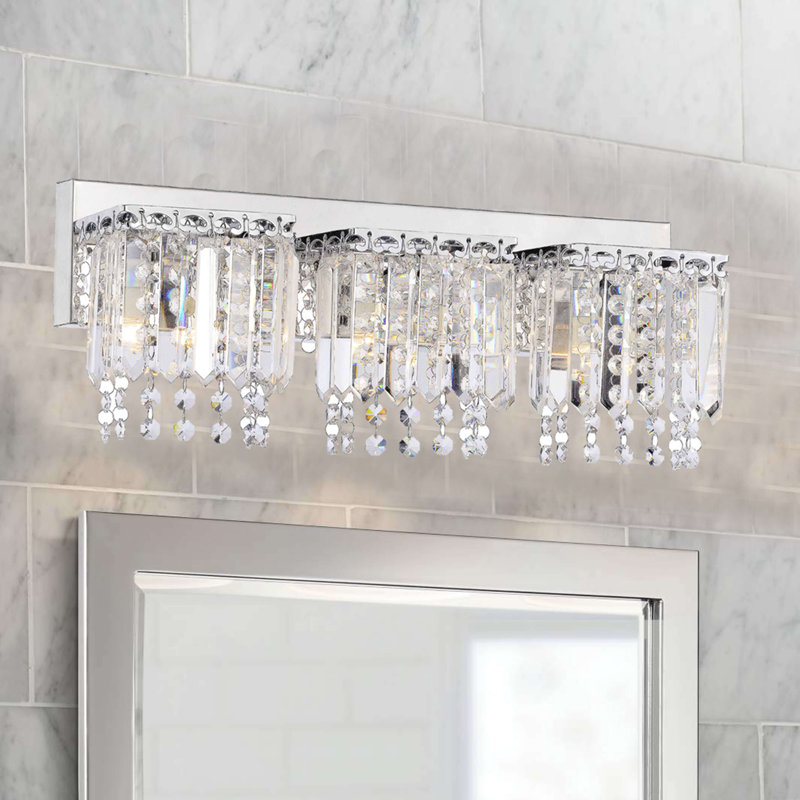 Éclairage pour salle de bain chromé 3 lumières Vandeusen