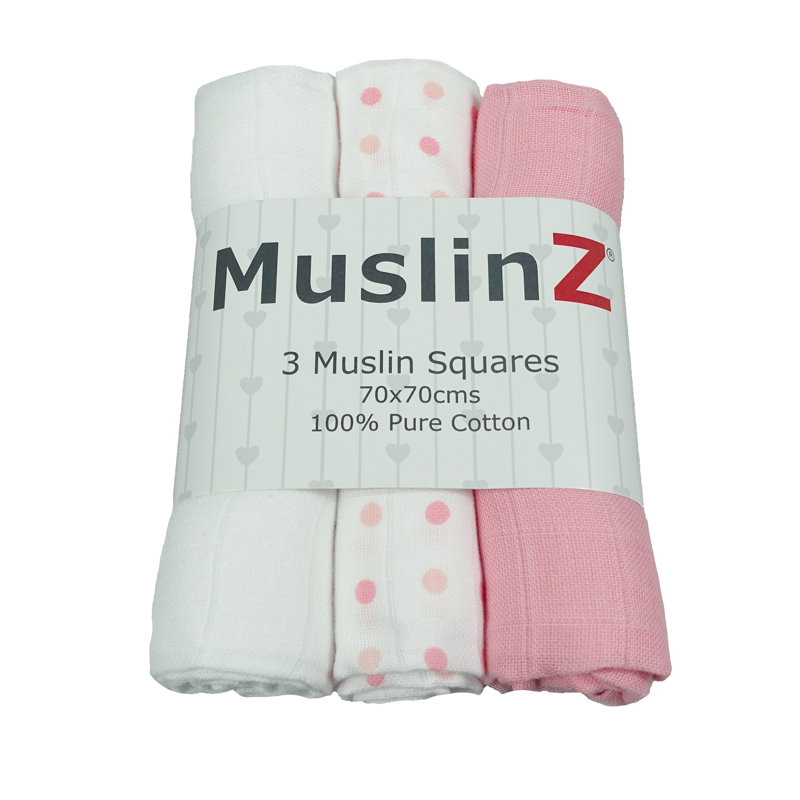 Nona Cotton Baby Blanket, Pink