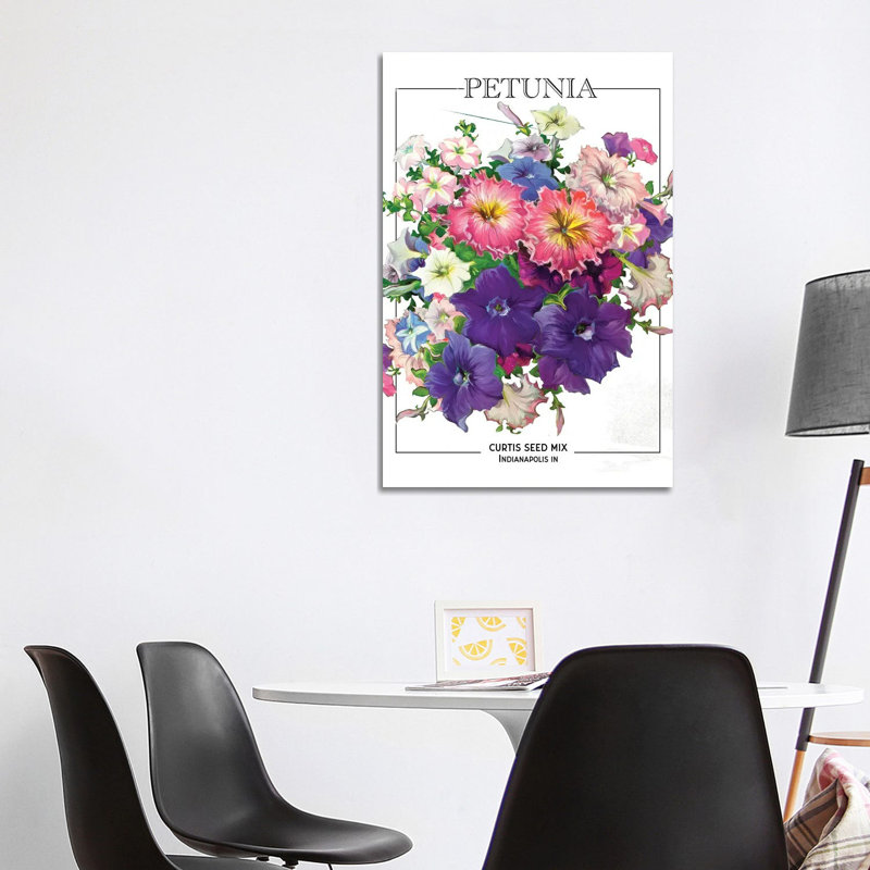 Petunia Vintage Seed Poster by Saturday Evening Post - Wrapped Canvas Gallery-Wrapped Canvas Giclée, 101.6 cm H x 66.04 cm W