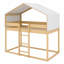 Lit superposé en bois robuste avec tente-129172407