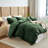 100% Cotton Waffle Weave Duvet Cover Set-135355229-135355232