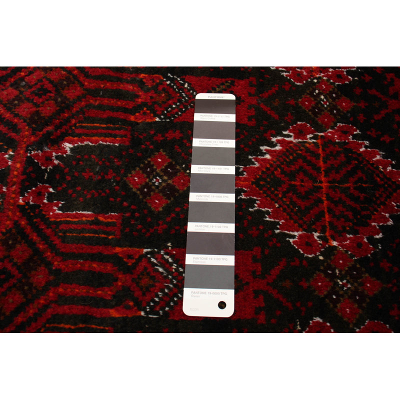 Tapis noir Royal Baluch 3 pi 5 po x 5 pi 11 po