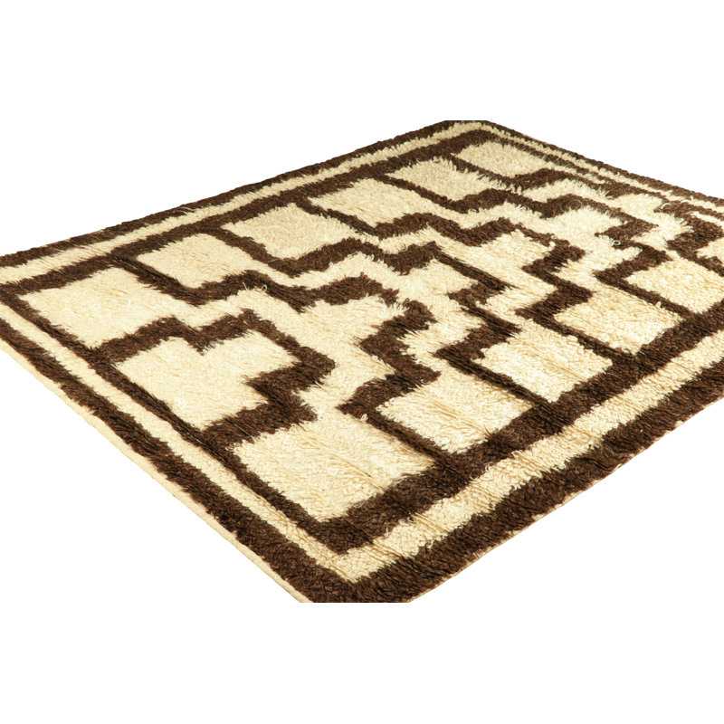 One-of-a-Kind 4'2”x5' Hand Knotted Area Rug