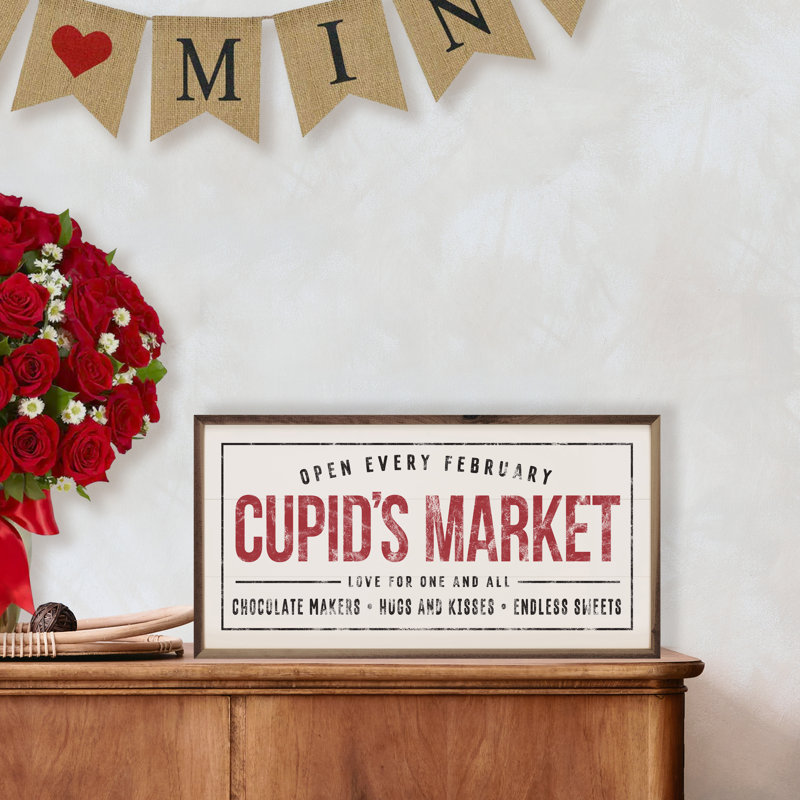Marché blanc de Cupidon, H 12 po x l 24 po x P 1 po