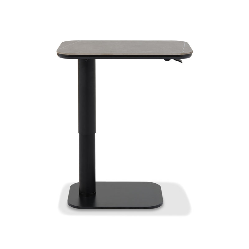Sabit 35cm Stone Top Console Table, Grey