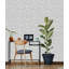 Papier peint texturé intissé, non encollé, motif forêt paisible bleue, 57 pieds carrés.-648763697