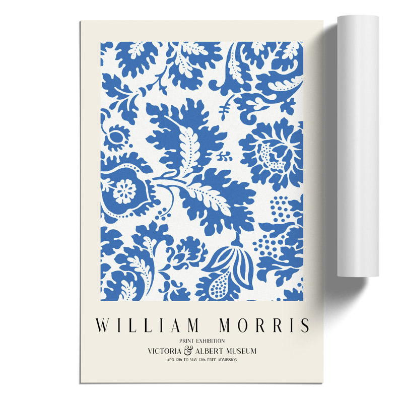 Venetian Pattern Print by William Morris - Frameless Print, 59cm H x 42cm W x 0.1cm D