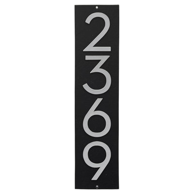 Plaque murale rectangulaire verticale flottante 6 po