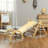 5 in 1 Pikler Triangle Set with Ladder, Ramp, Arch, Nature Wood-103216326