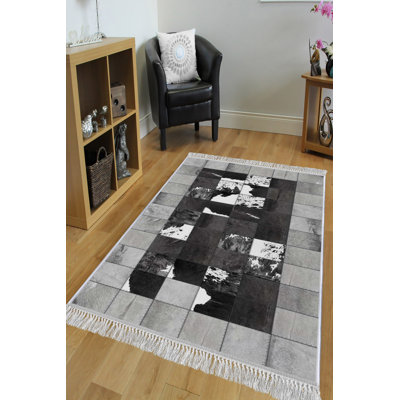 Luxurious Velvet Area Rug, 5.9 x 9.2 Feet | 100% Velvet Fabric, 100% Cotton Sole, 0.4 in Pile Height | Antibacterial, Non-Slip, Machine Washable | Elegant 3D Digital Print for Living Room & Bedroom Decor