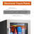 Ca'Lefort 24'' Built-in & Freestanding Beverage Refrigerators & Coolers Beer Cooler for 140-220 Cans with Quiet Compressor, 34℉ to 54℉ 3-Color LED Light Beverage Fridge Right Hinge