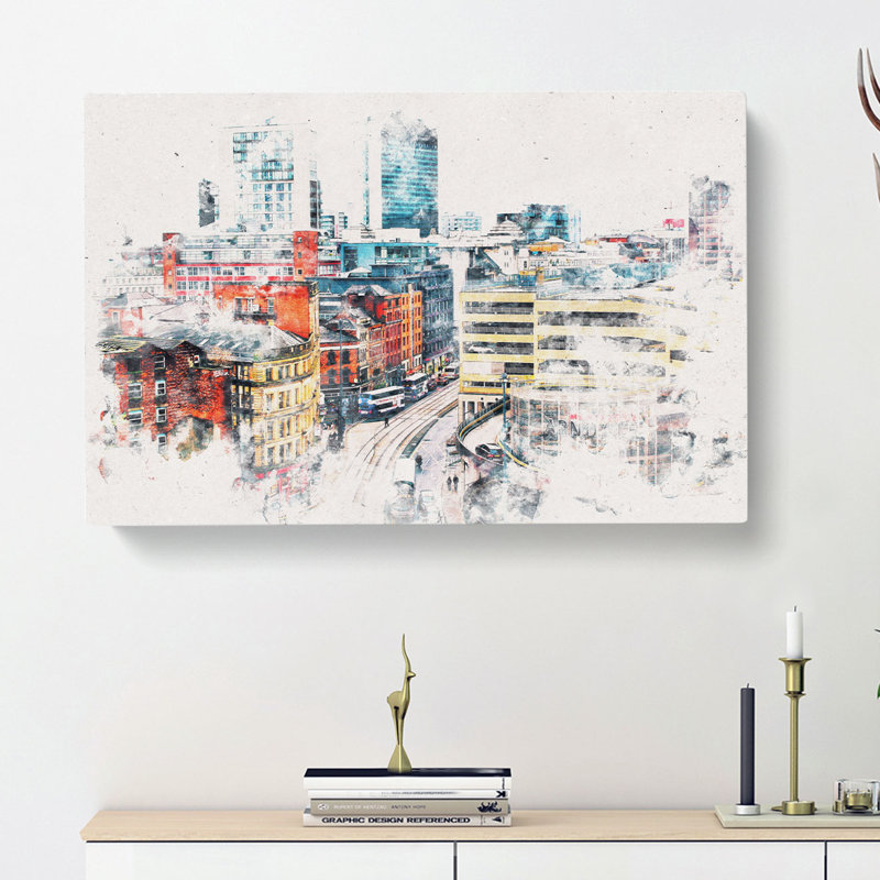 The Manchester Skyline - Wrapped Canvas, 40cm H x 60cm W x 3cm D