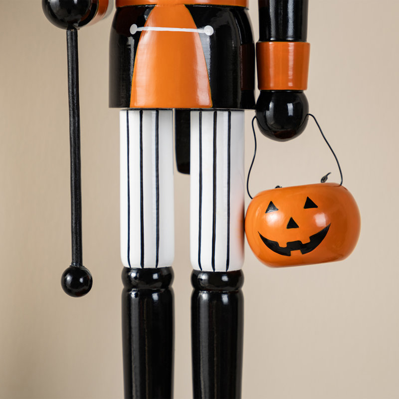 Casse-noisette en forme de citrouille d'Halloween 18,50 "avec ornement fantôme