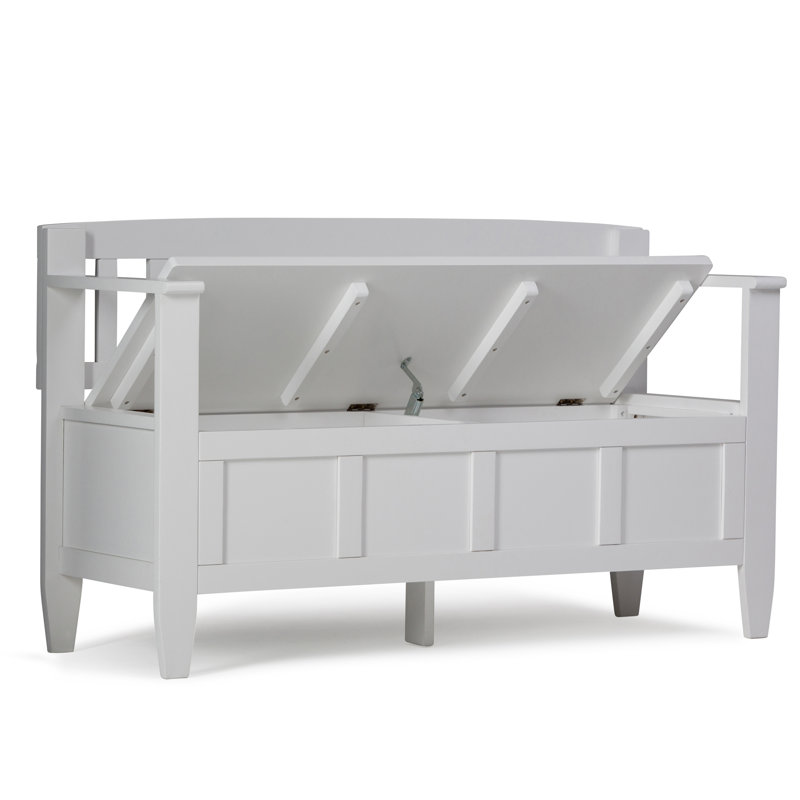 Banc de rangement pour hall d'entrée, Blanc