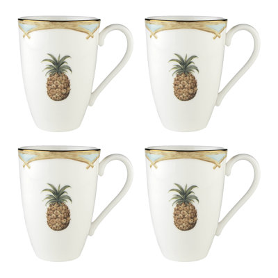 Lenox British Colonial Bamboo Mugs, Set of 4