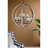 9- Light Globe Chandelier, Wood Chandelier Hanging Light Fixture With Adjustable Chain For Kitchen Dining Room Foyer Entryway, Bulb Not Included