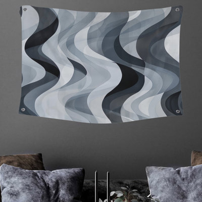 Tapisserie murale abstraite - Décoration murale vagues