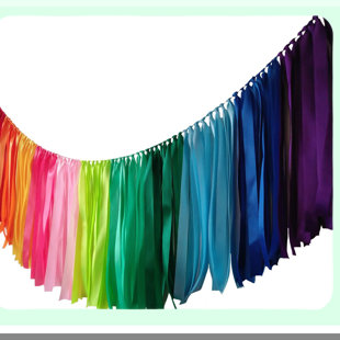 Colorful Rainbow Garland for Events and Home Decor