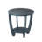 Arch Farmhouse End Table with Storage Shelf, French Country Accent Side Table, Blue-500921796
