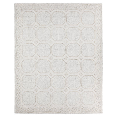 Jaipur Living Sefina PRO11 Tufted Trellis Ivory/Gray Area Rug (5'X8')
