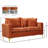 Naomi 58" Velvet Square Arm Loveseat-898004437