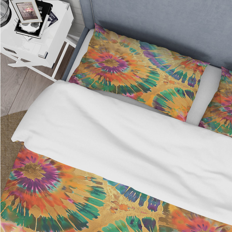 Ensemble de housse de couette vert et jaune Boho I - Boho, Housse de couette très grand et 2 très grandes t