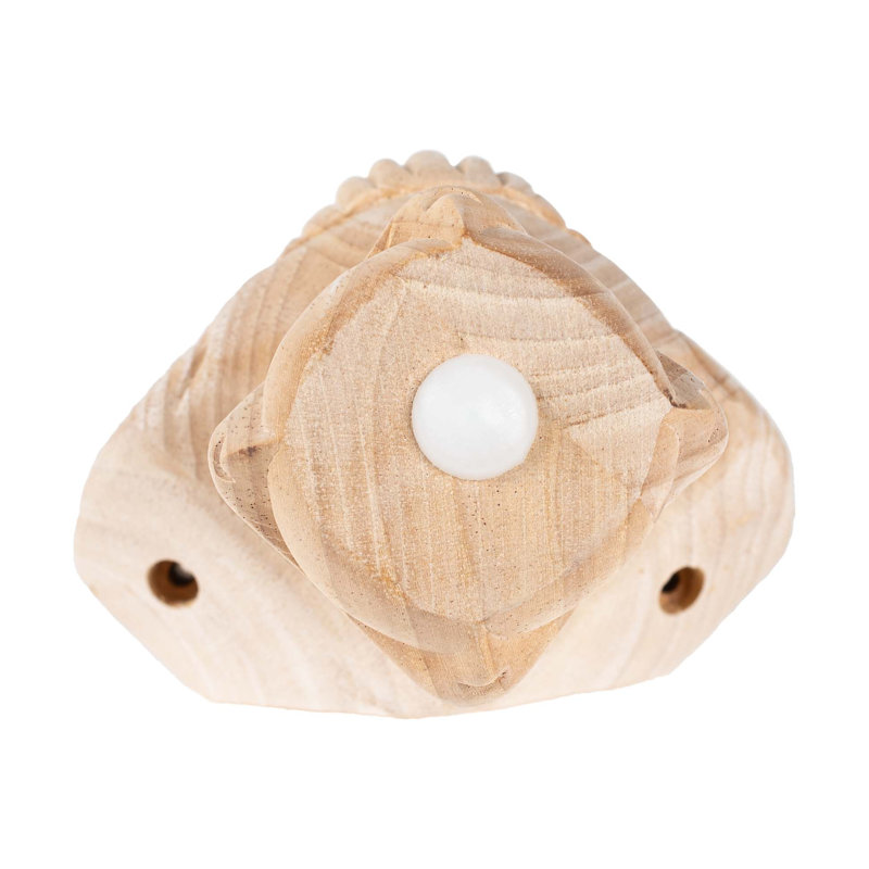 6.5" Unfinished Solid Hardwood Queen Ann Bun Foot Leg