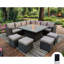 Outdoor Deodhar All Weather Wicker 11 - Person Seating Group-655724655