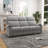 84.2" Wide Modern Chenille Power Reclining 3-Seater Sofa With Cupholders & USB Port