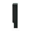 Cache-radiateur en MDF anthracite avec finition laquée à base d'eau pour radiateurs plinthes et muraux
