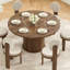 Oak Round Dining Table-2048232512