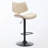 Walnut Bentwood Bar Stools Mid Century Modern Adjustable Counter Height Black Leather Upholstered 360°Swivel Bar Chairs For Kitchen Island/Dining Room/Cafe-1611408457