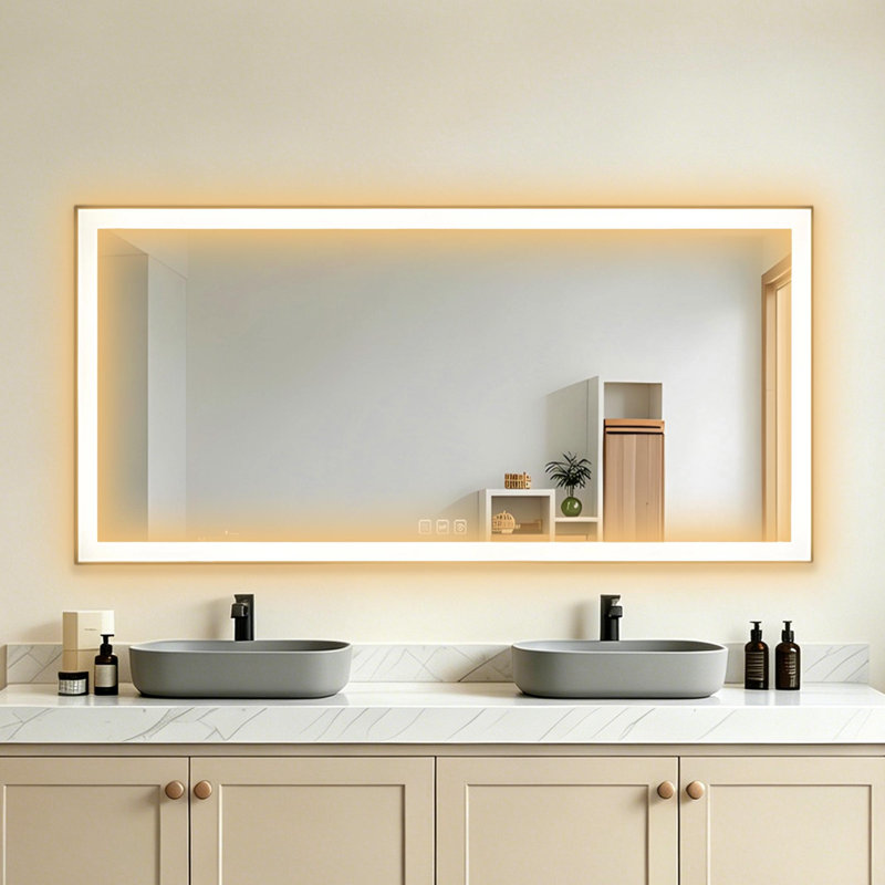 Miroir de salle de bain Sleek, 36 po x 36 po