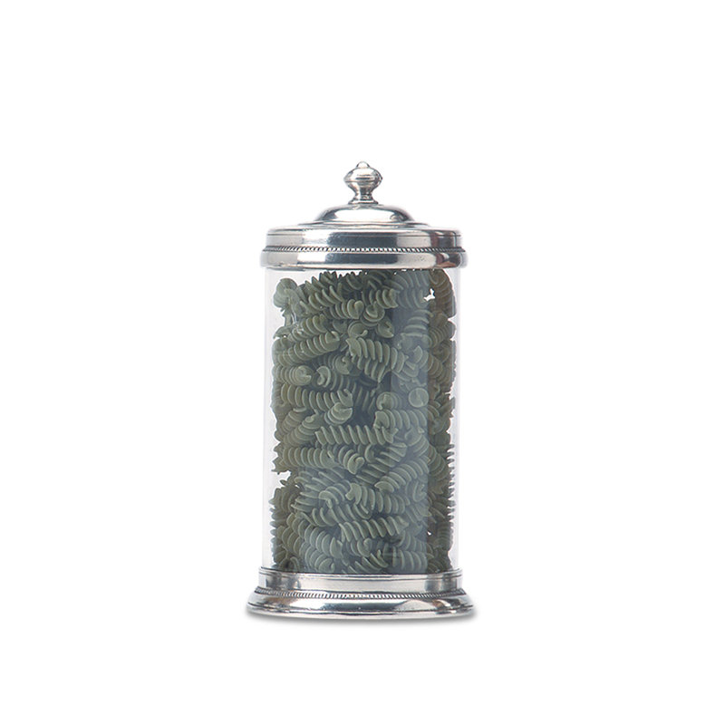 Glass Kitchen Canister, 10" H x 4.7" W x 4.7" D