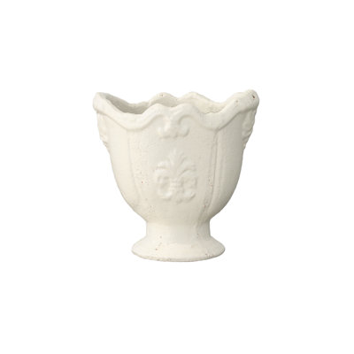 Terracotta Pot Gloss Finish White