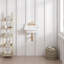 ELLAI 24-in Wall Mounted High Back Utility Sink White Ceramic Farmhouse Laundry Sink Bathroom Sink