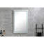 Miroir de salle de bain mural 40 po x 28 po à DEL, éclairage avant et arrière à DEL, fonction de brouillard, 3 options de couleurs, gradation continue, températures, miroir de meuble-lavabo à fixation en surface en verre HD-1247344517