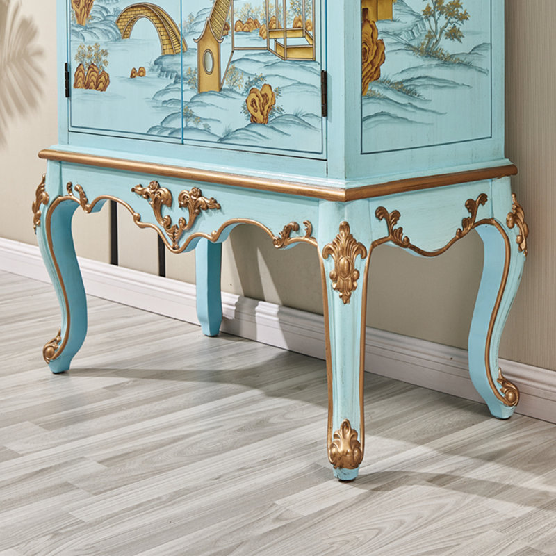Armoire décorative moderne peinte à la main