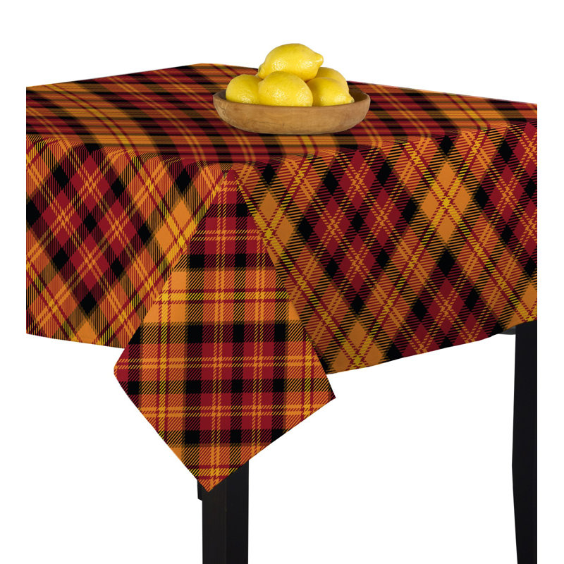 Singkil Fall Harvest Plaid Tablecloth, 54" x 54"