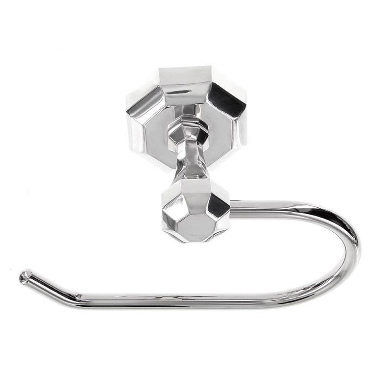 Archimedes Wall Mount Toilet Paper Holder, Polished Silver
