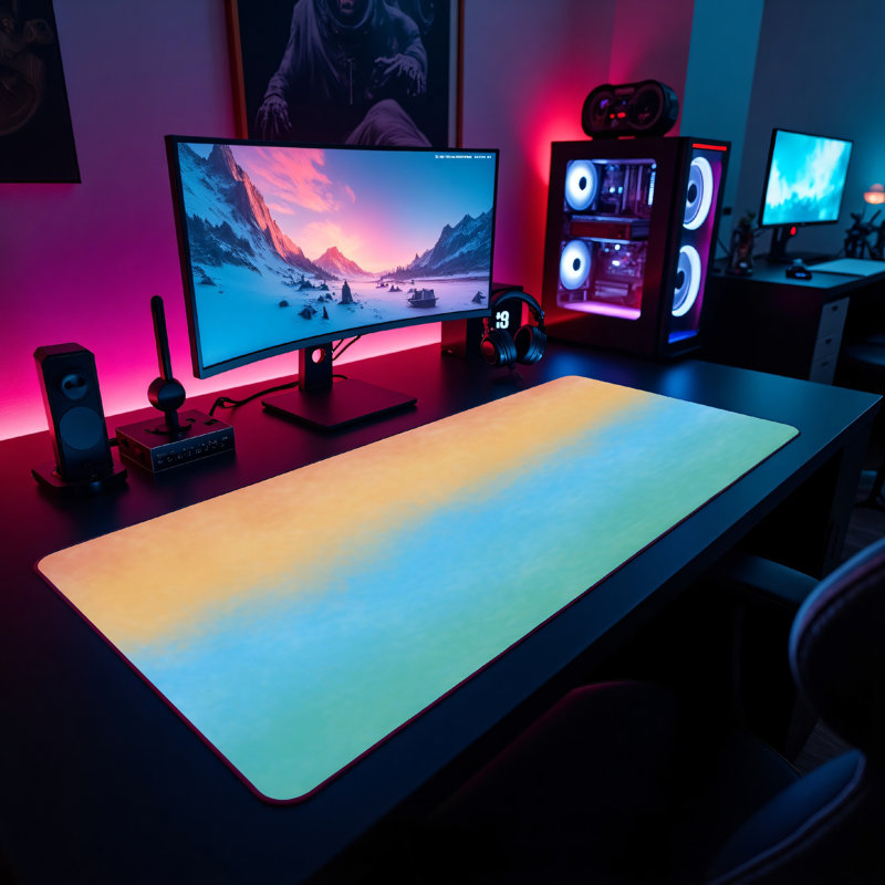 Polyester Desk Pad, 31.5x15.5