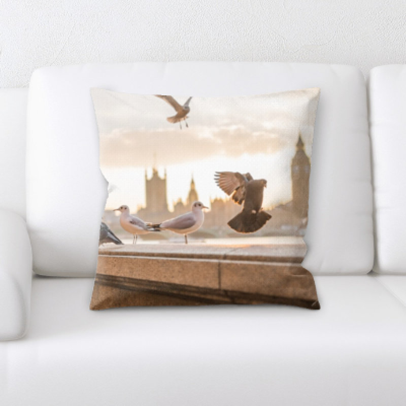 Coussin oiseau de londres Kolby