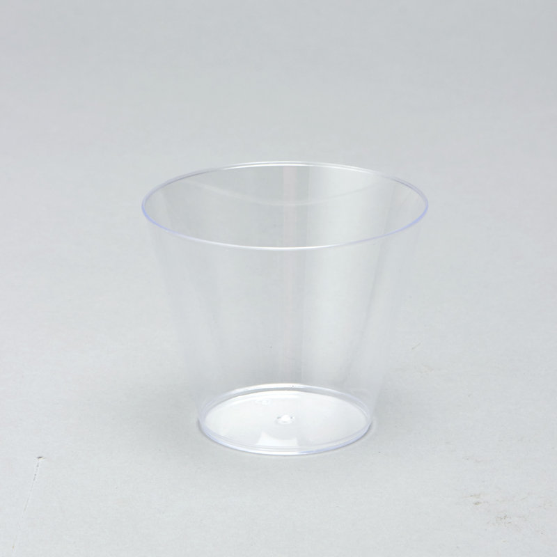 Tasse à dessert jetable en plastique