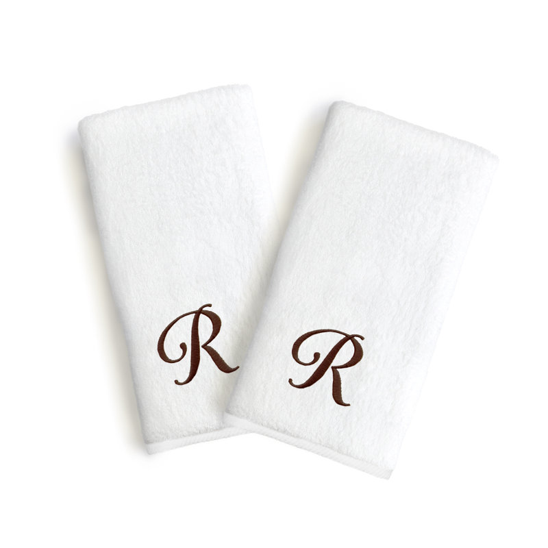 Soft Twist Hand Towel, Letter: R