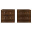 Table de chevet 2 tiroirs Trenton, ensemble de 2, tables d'appoint modernes pour chambre à coucher-1163280749