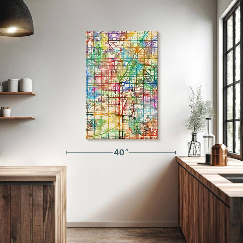 Las Vegas City Street Map III, H 39 po x l 26 po