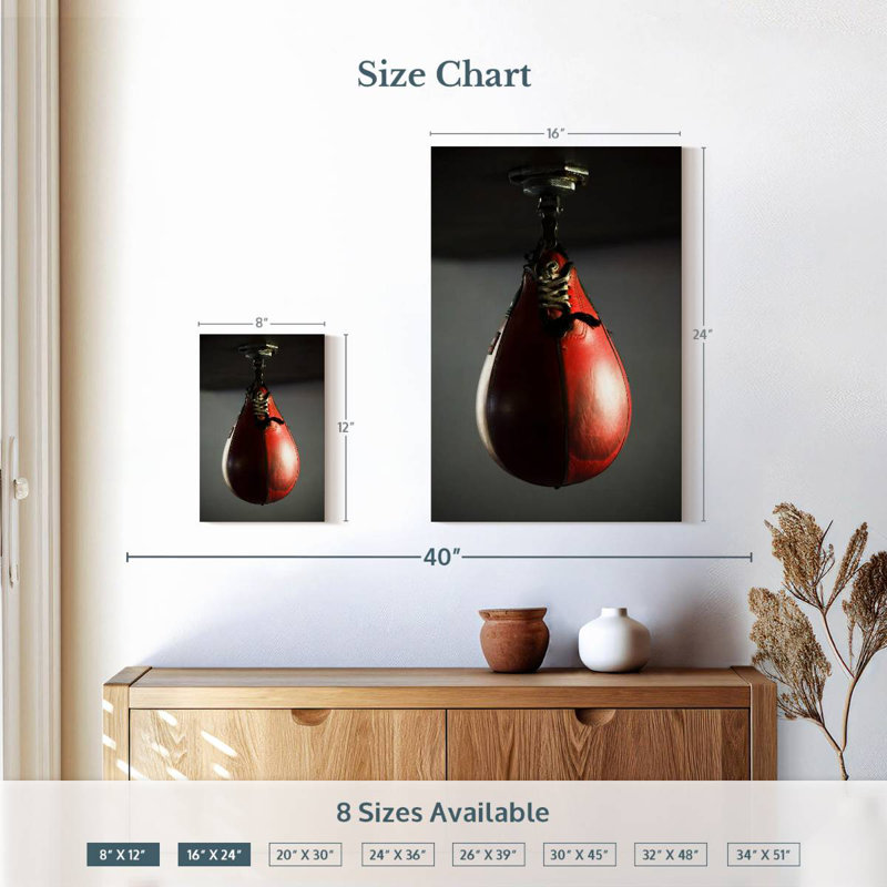 Sireci Boxing Speed Bag, 12" H x 8" W