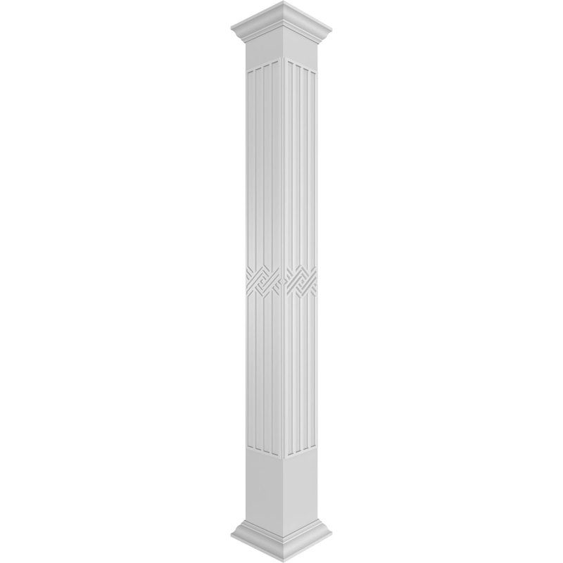 Colonne carrée Zion Custerman, H 108 po x l 9,625 po x P 9,625 po