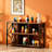 6-Cube Storage Bookshelf, Horizontal, 47.2" W, Rustic Brown